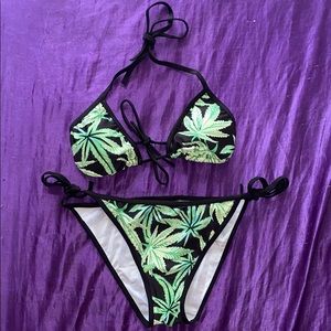 Cannabis Triangle String Bikini